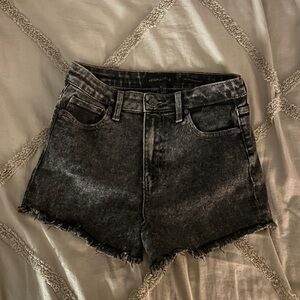 Kendall & Kylie black denim shorts